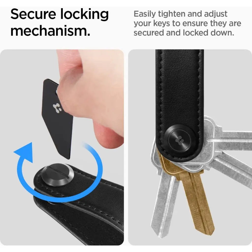 Spigen Valentinus Key Chain Key Holder Leather Key Organizer Minimalist Compact Key Holder Pouch Key Ring Car Key Holder