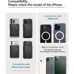 Spigen Valentinus Pro Magnetic Card Holder 3 Cards Magnetic Wallet Card Wallet Compatible with iPhone 16/15/14/13/12