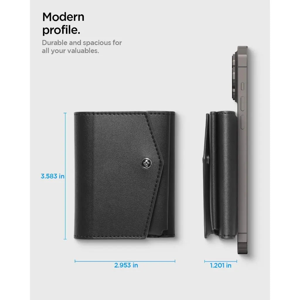 Spigen Valentinus Pro Magnetic Card Holder 3 Cards Magnetic Wallet Card Wallet Compatible with iPhone 16/15/14/13/12