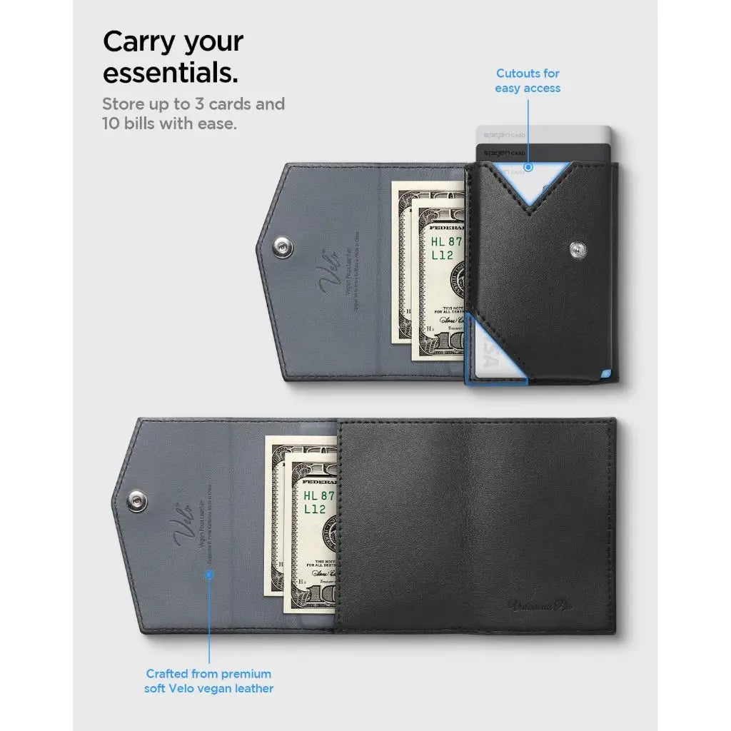 Spigen Valentinus Pro Magnetic Card Holder 3 Cards Magnetic Wallet Card Wallet Compatible with iPhone 16/15/14/13/12