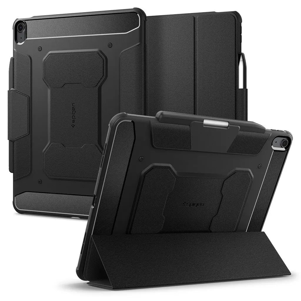 Spigen iPad Air 13" Case (2024) Rugged Armor Pro iPad Air 13-inch Cover Casing Drop Protection Built-in Stand