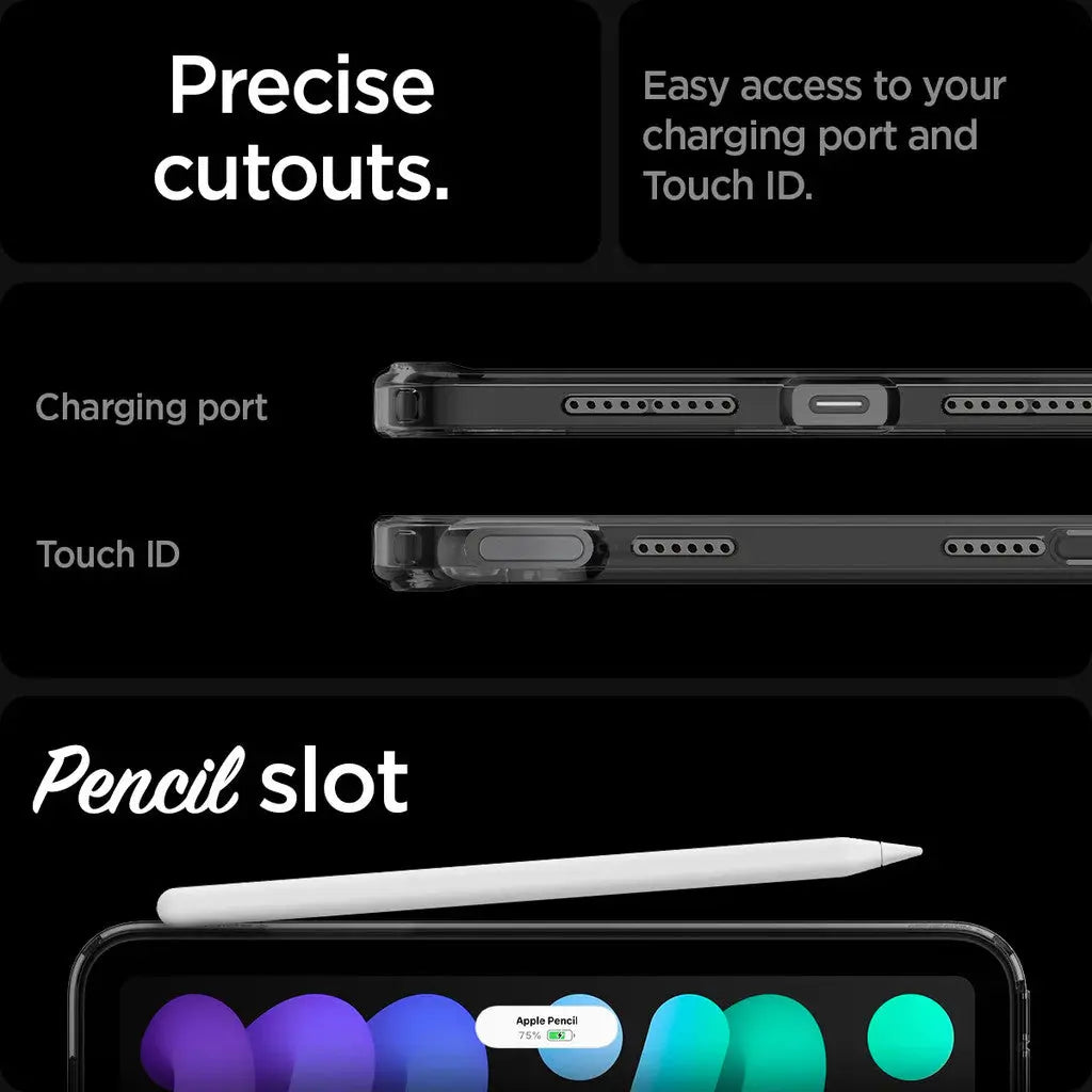 Spigen iPad Mini 7 Case (2024) / iPad Mini 6 Cover (2021) Ultra Hybrid Zero One Casing iPad Case