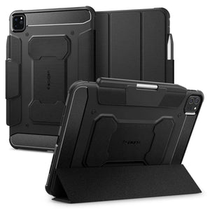 Spigen iPad Pro 11" Case (2024) Rugged Armor Pro iPad Pro 11-inch Cover Casing Drop Protection Built-in Stand