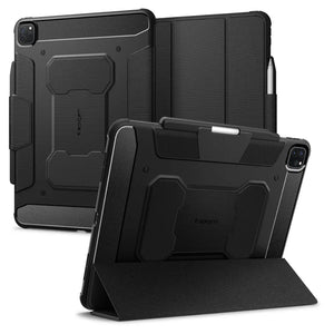 Spigen iPad Pro 13" Case (2024) Rugged Armor Pro iPad Pro 13-inch Cover Casing Drop Protection Built-in Stand