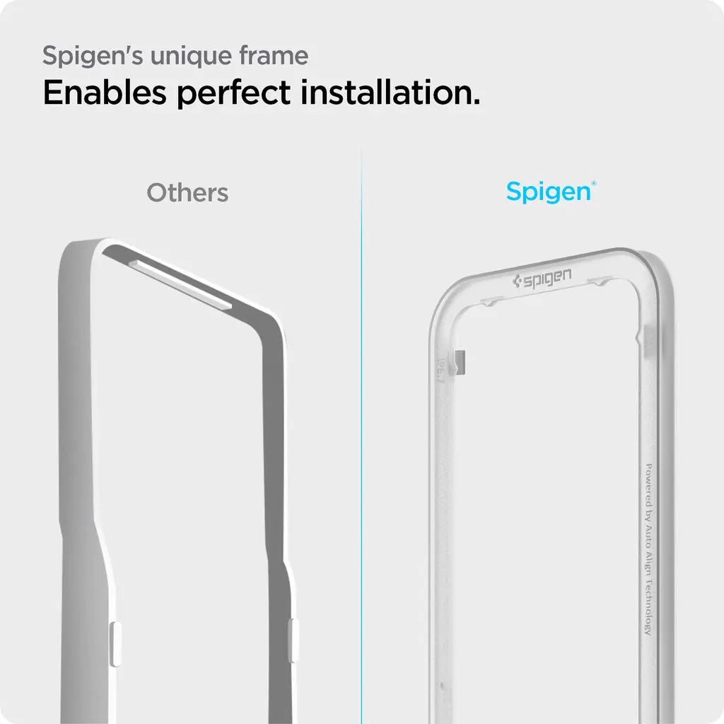 Spigen iPhone 13 Pro / iPhone 13 AlignMaster Full Coverage Tempered Glass iPhone Screen Protector With Alignment Tray