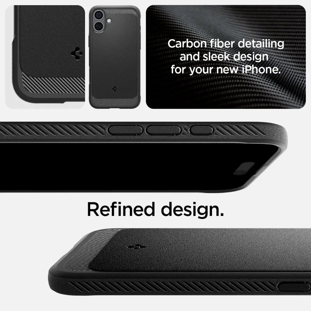 Spigen iPhone 16 Case 6.1" Rugged Armor Magfit Magnetic Phone Case Magnetic Casing Protective iPhone 16 Cover 2024