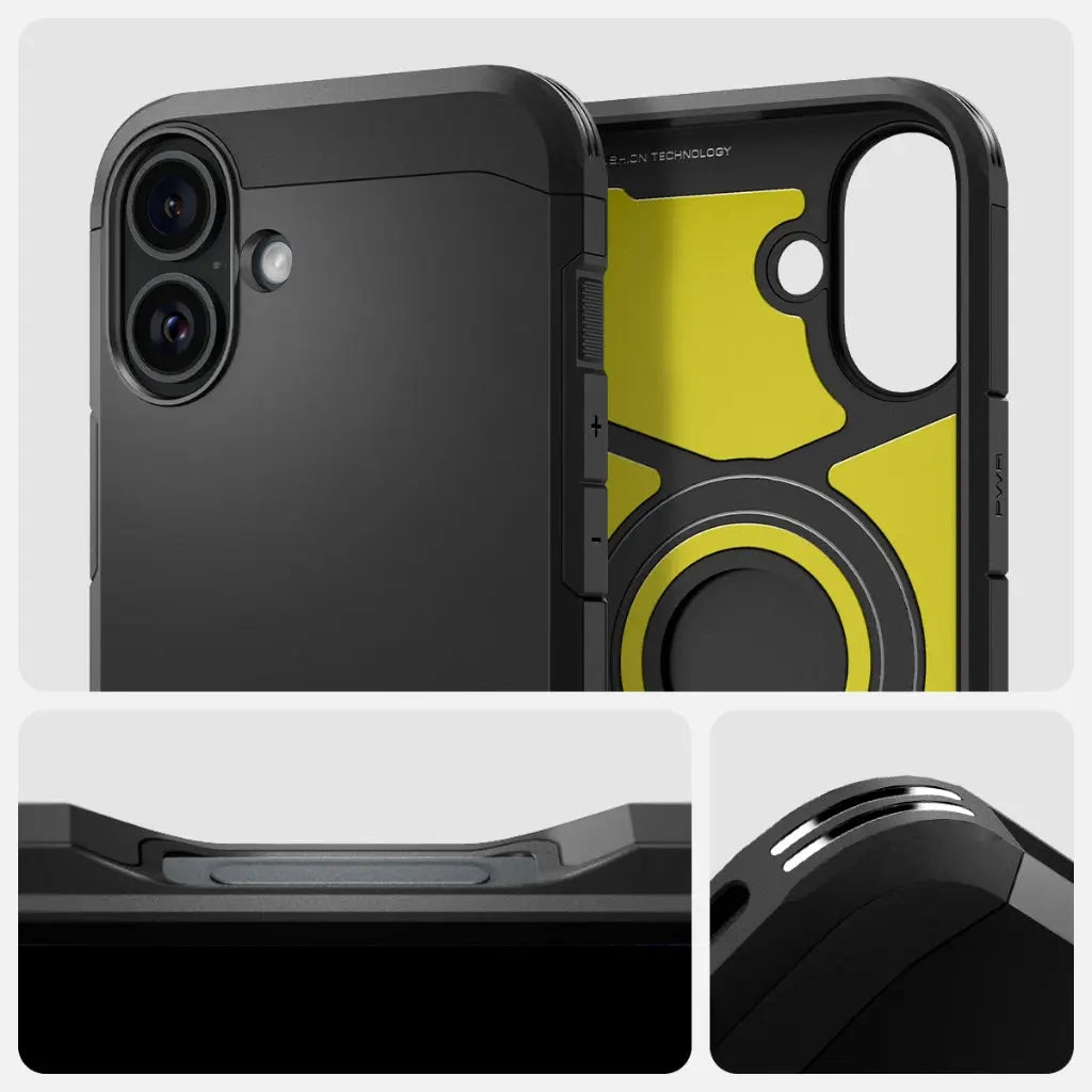 Spigen iPhone 16 Case 6.1" Tough Armor Magfit Casing Magnetic Phone Case Extreme Protection iPhone Cover