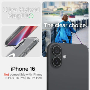 Spigen iPhone 16 Case 6.1" Ultra Hybrid Magfit Magnetic Charging Compatible Magnetic Casing iPhone Cover
