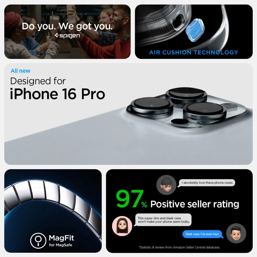 Spigen iPhone 16 Pro Case 6.3" Tough Armor MagFit Casing Magnetic Phone Case Extreme Protection iPhone Cover