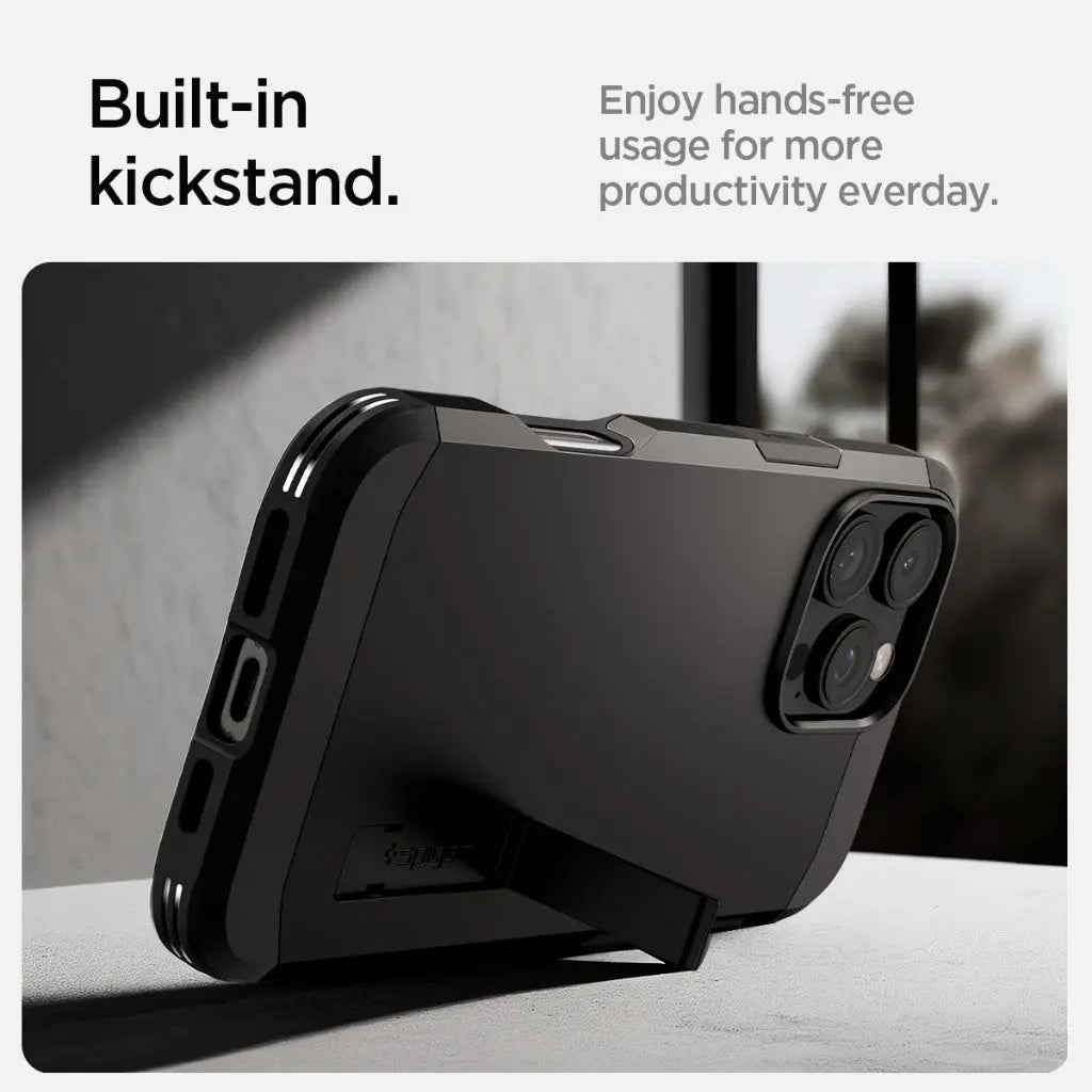 Spigen iPhone 16 Pro Case 6.3" Tough Armor MagFit Casing Magnetic Phone Case Extreme Protection iPhone Cover