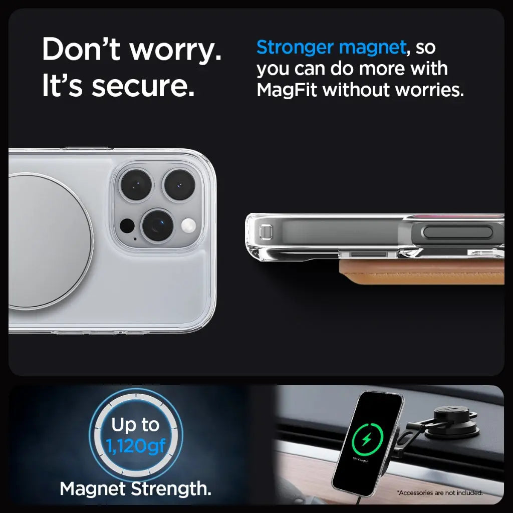 Spigen iPhone 16 Pro Case 6.3" Ultra Hybrid S MagFit Magnetic Phone Case Phone Stand iPhone Case iPhone Cover