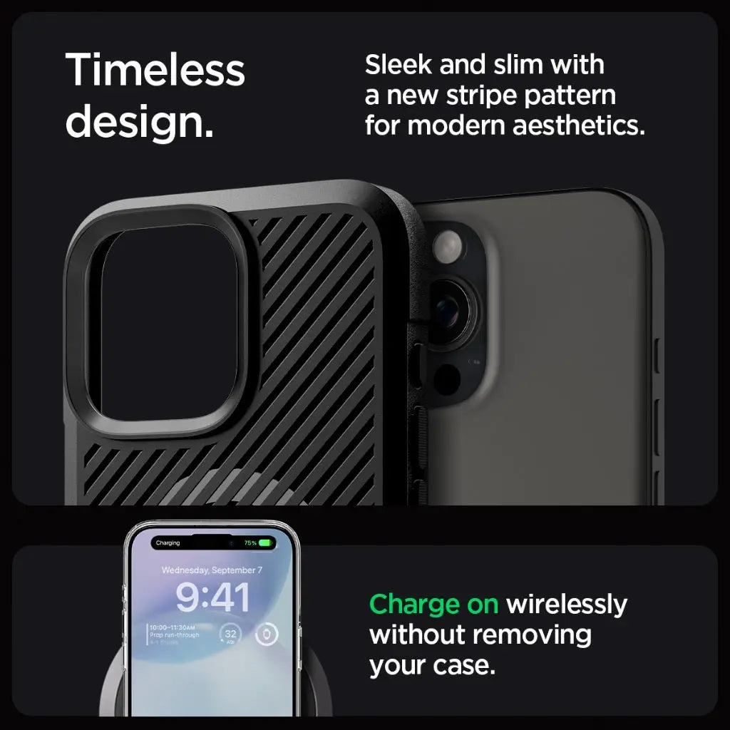 Spigen iPhone 16 Pro Max Case 6.9" Core Armor MagFit Casing Magnetic Phone Case MagSafe Case Drop Protection iPhone Case