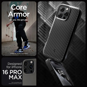 Spigen iPhone 16 Pro Max Case 6.9" Core Armor Textured Design Drop Protective iPhone Case iPhone Cover