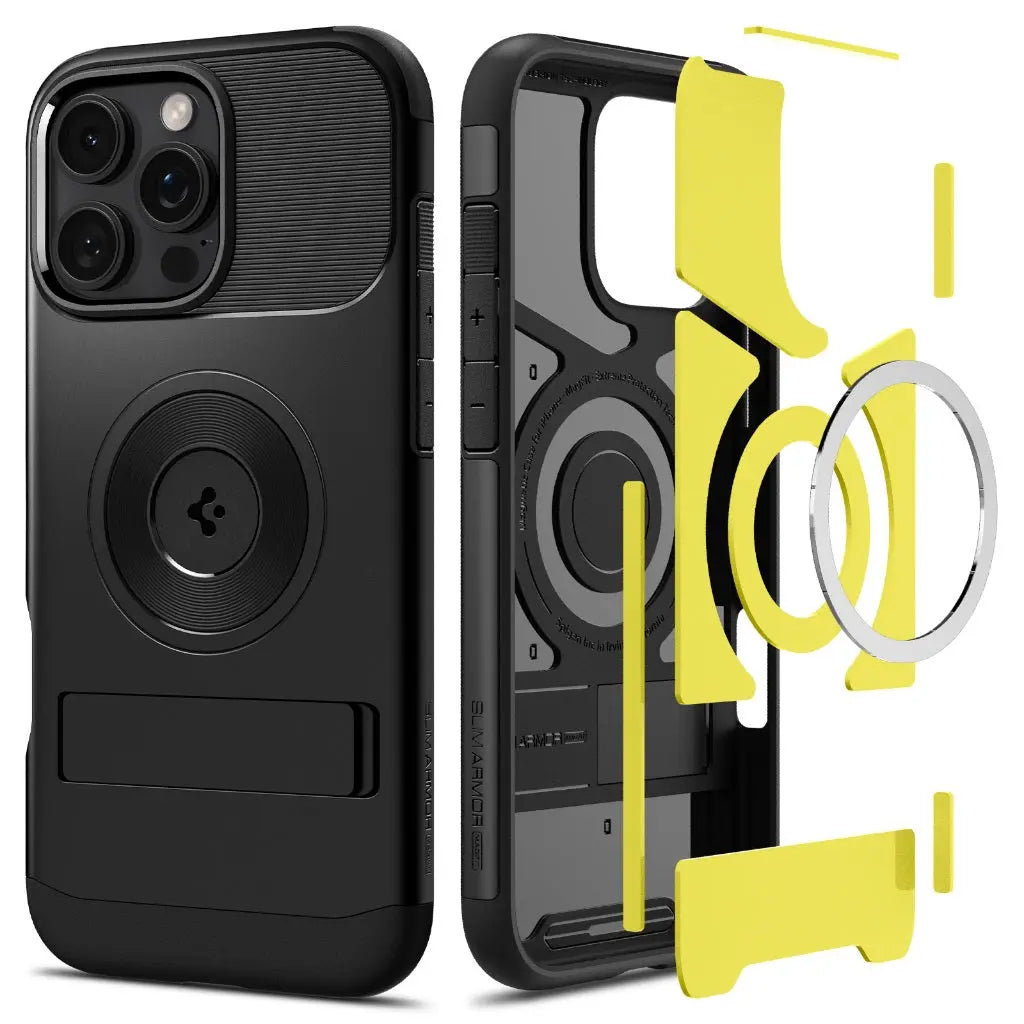Spigen iPhone 16 Pro Max Case 6.9" Cover Slim Armor MagFit MagSafe Case With Phone Stand iPhone Cover iPhone Case