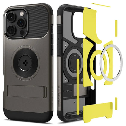 Spigen iPhone 16 Pro Max Case 6.9" Cover Slim Armor MagFit MagSafe Case With Phone Stand iPhone Cover iPhone Case