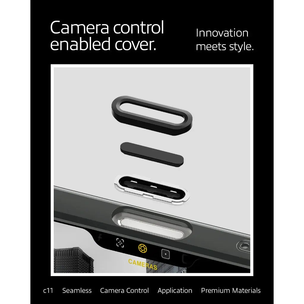 Spigen iPhone 16 Pro Max Case 6.9" c11 Flâneur Magfit 3D Spatial Effect Camera Button Cover MagSafe Case iPhone Case