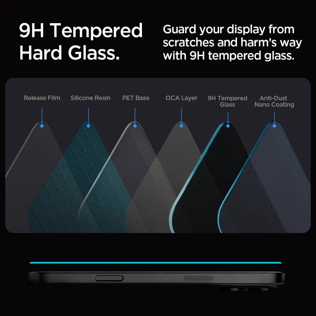 Spigen iPhone 16 Pro Max Privacy Tempered Glass [1 Pack] Glas.tR EZ Fit iPhone 16 Pro Max Privacy Screen Protector