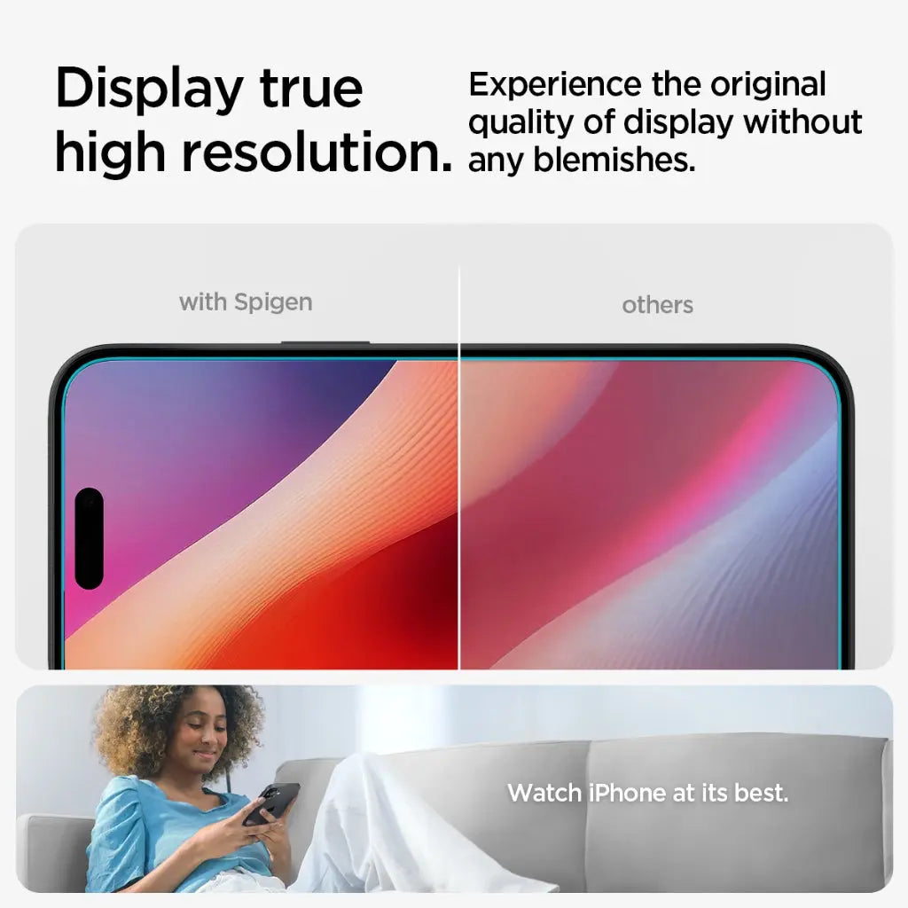 Spigen iPhone 16 Screen Protector 6.1" Glas.tR Slim HD iPhone 16 Tempered Glass iPhone 6.1" Tempered Glass