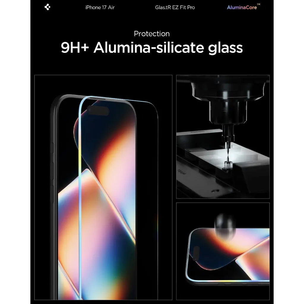 Spigen iPhone 17 Air Privacy Screen Protector Glas.tR EZ Fit Pro HD [1 Pack] iPhone Tempered Glass Screen Protector