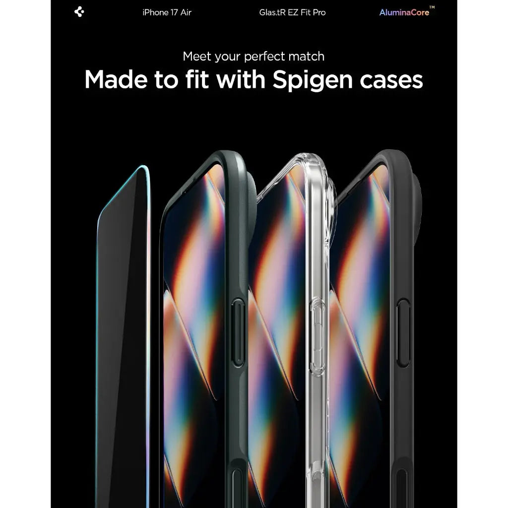 Spigen iPhone 17 Air Privacy Screen Protector Glas.tR EZ Fit Pro HD [1 Pack] iPhone Tempered Glass Screen Protector