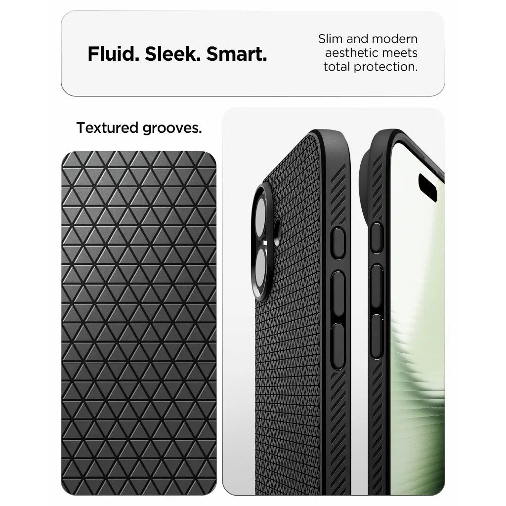 Spigen iPhone 17 Case 6.3" Liquid Air Casing Military Grade Drop Protection Slim Flexible Durable iPhone Case