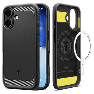 Spigen iPhone 17 Case 6.3" Rugged Armor Magfit Magnetic Phone Case Magnetic Case Protective iPhone 17 Cover 2025