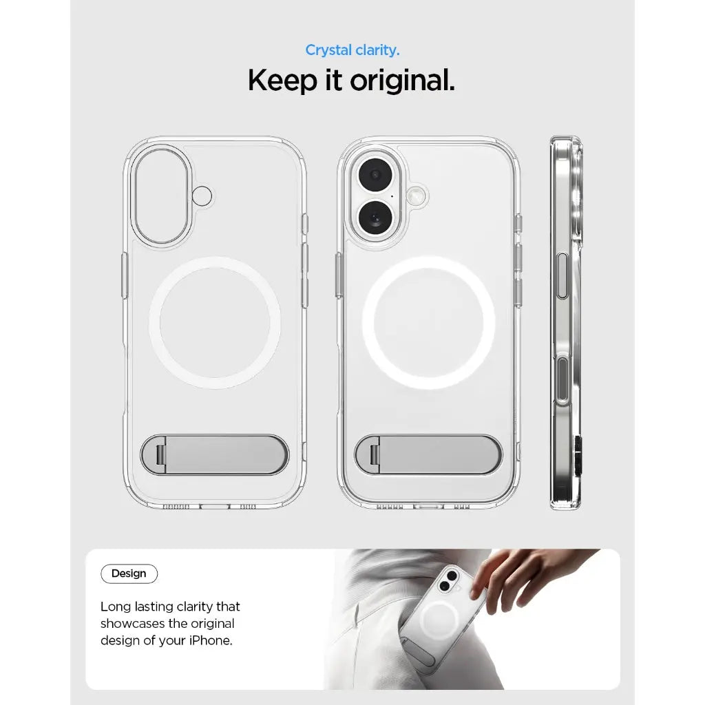 Spigen iPhone 17 Case 6.3" Ultra Hybrid S MagFit Magnetic Phone Case Phone Stand iPhone Case iPhone Cover
