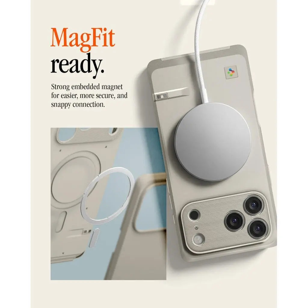 Spigen iPhone 17 Pro Case 6.3" Classic LS MagFit Camera Control Button Cover Magnetic Phone Case