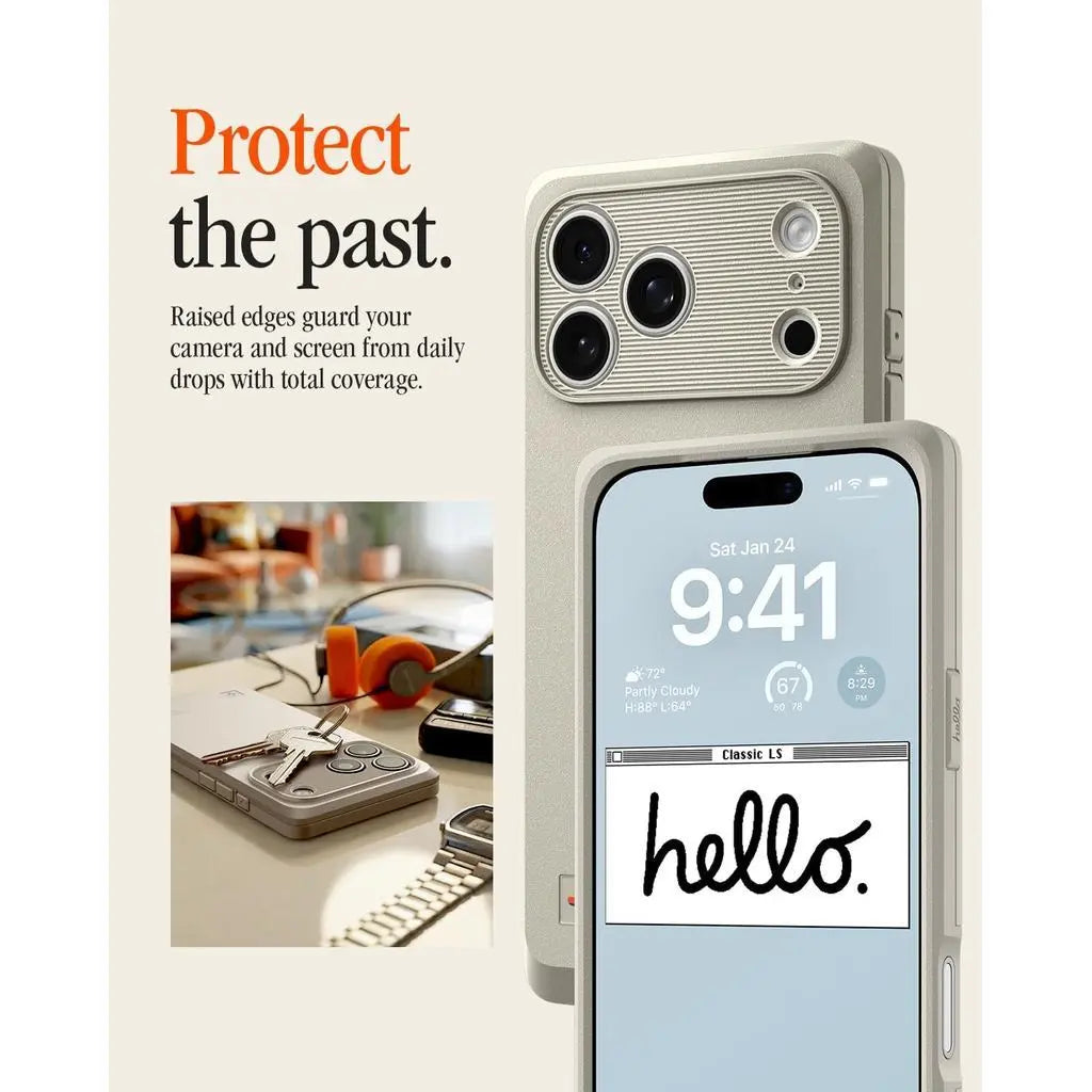 Spigen iPhone 17 Pro Case 6.3" Classic LS MagFit Camera Control Button Cover Magnetic Phone Case