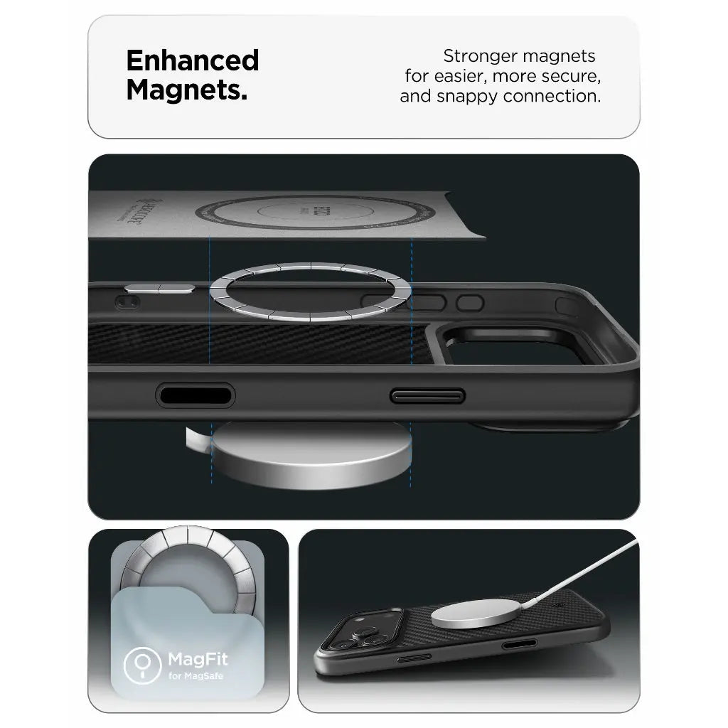Spigen iPhone 17 Pro Case 6.3" Enzo Aramid T MagFit Magnetic Phone Case Camera Control Button Cover iPhone Case