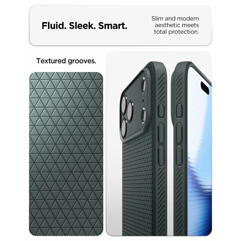 Spigen iPhone 17 Pro Case 6.3" Liquid Air iPhone 17 Pro Casing Military Grade Drop Protection Slim Flexible iPhone Cover