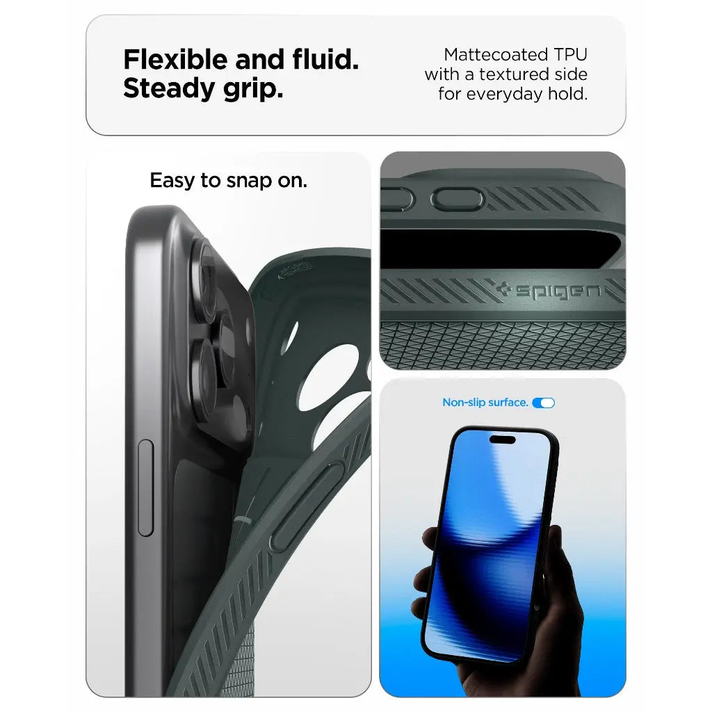 Spigen iPhone 17 Pro Case 6.3" Liquid Air iPhone 17 Pro Casing Military Grade Drop Protection Slim Flexible iPhone Cover