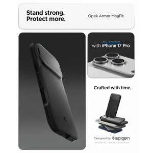Spigen iPhone 17 Pro Case 6.3" Optik Armor MagFit Camera Cover Magnetic Phone Case iPhone 17 Pro Cover