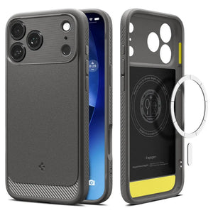 Spigen iPhone 17 Pro Case 6.3" Rugged Armor MagFit Magnetic Phone Case iPhone 17 Pro Cover iPhone Cover