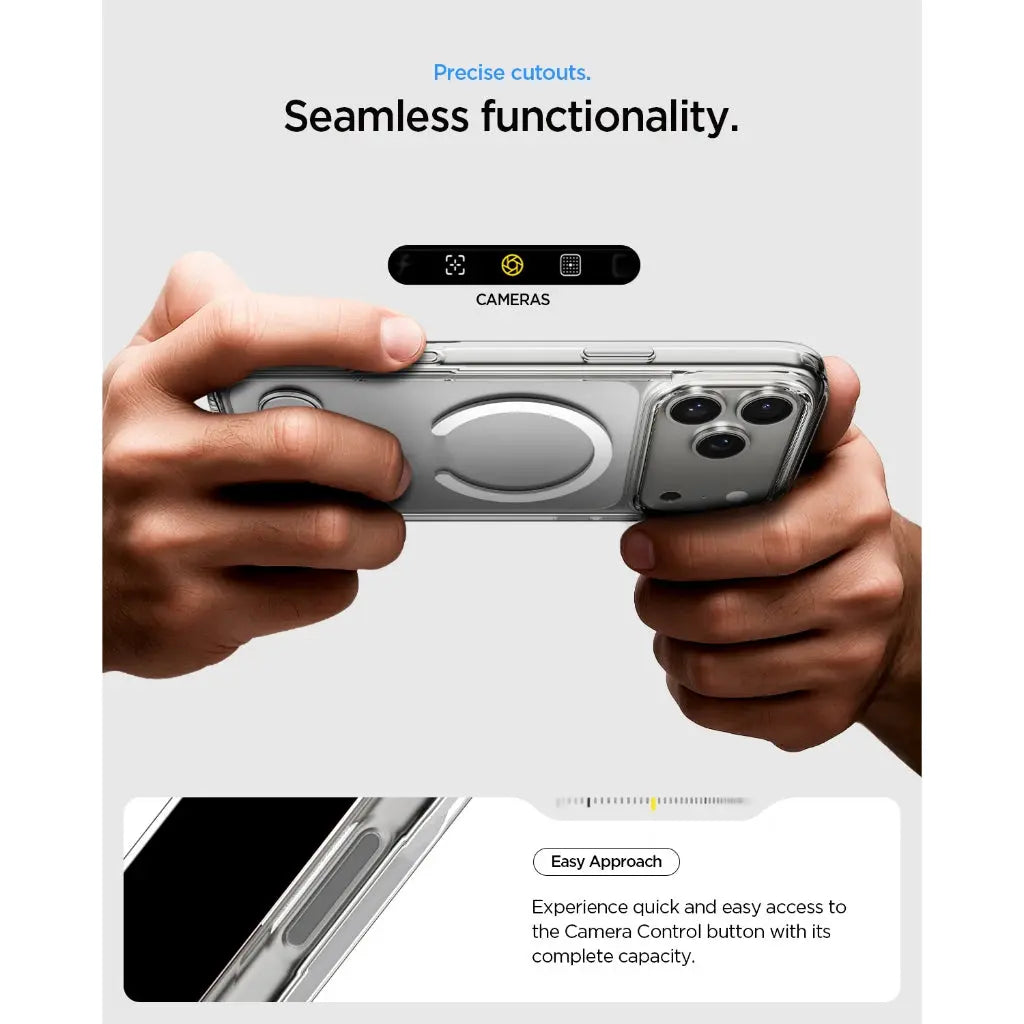 Spigen iPhone 17 Pro Case 6.3" Ultra Hybrid S MagFit Magnetic Phone Case Phone Stand iPhone 17 Pro Cover