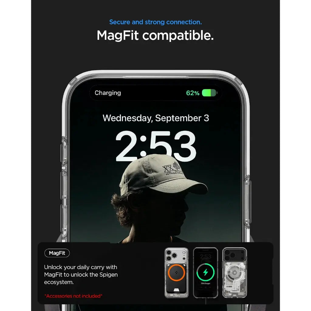 Spigen iPhone 17 Pro Case 6.3" Ultra Hybrid Zero One MagFit Magnetic Phone Case iPhone 17 Pro Cover iPhone Case