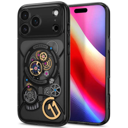 Spigen iPhone 17 Pro Case 6.3" c11 Chronos Magfit 3D Spatial Effect Camera Control Button Cover Magnetic Phone Case