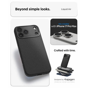 Spigen iPhone 17 Pro Max Case 6.9" Liquid Air iPhone 17 Pro Max Casing Military Grade Drop Protection iPhone Cover