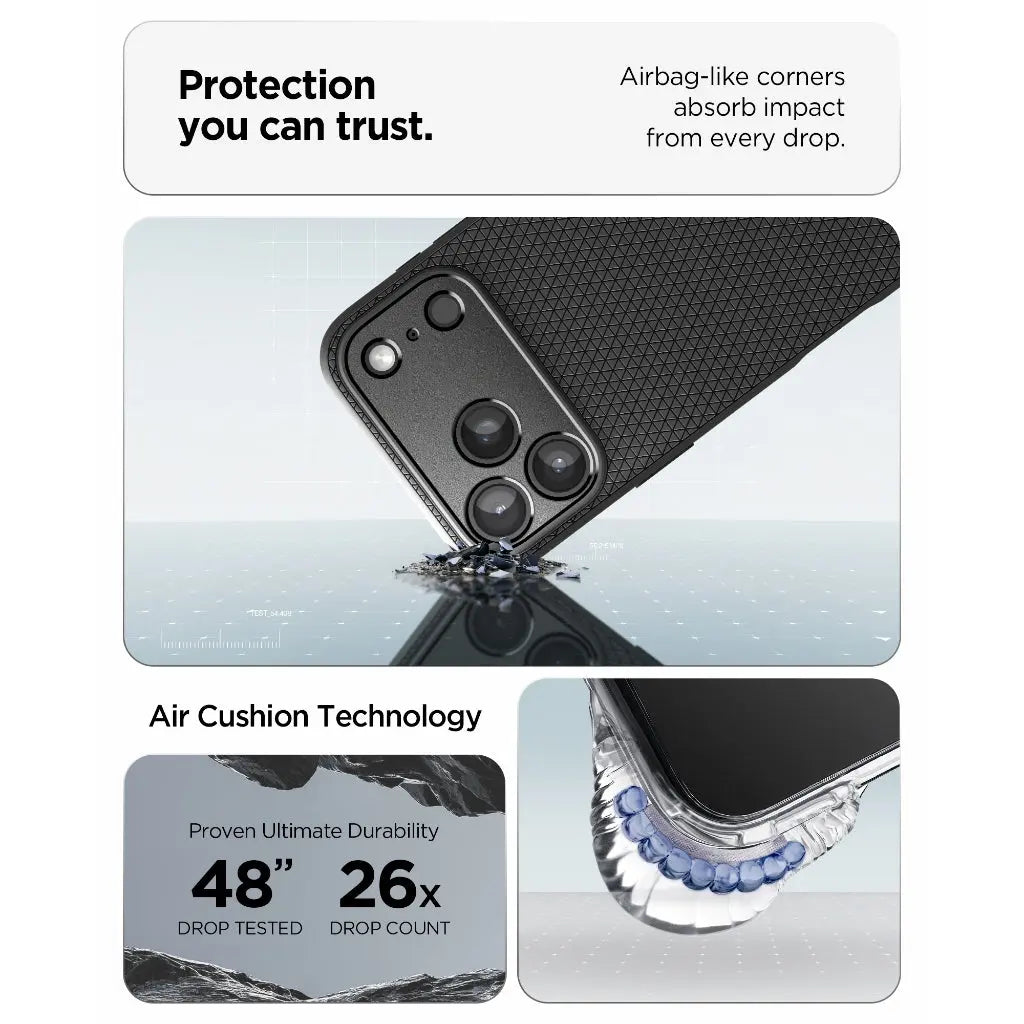 Spigen iPhone 17 Pro Max Case 6.9" Liquid Air iPhone 17 Pro Max Casing Military Grade Drop Protection iPhone Cover