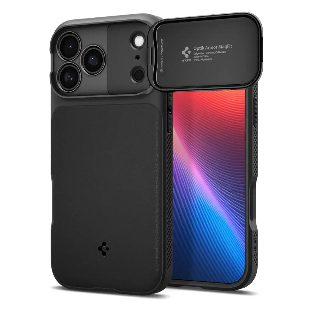 Spigen iPhone 17 Pro Max Case 6.9" Optik Armor MagFit Camera Cover Magnetic Phone Case iPhone 17 Pro Max Cover