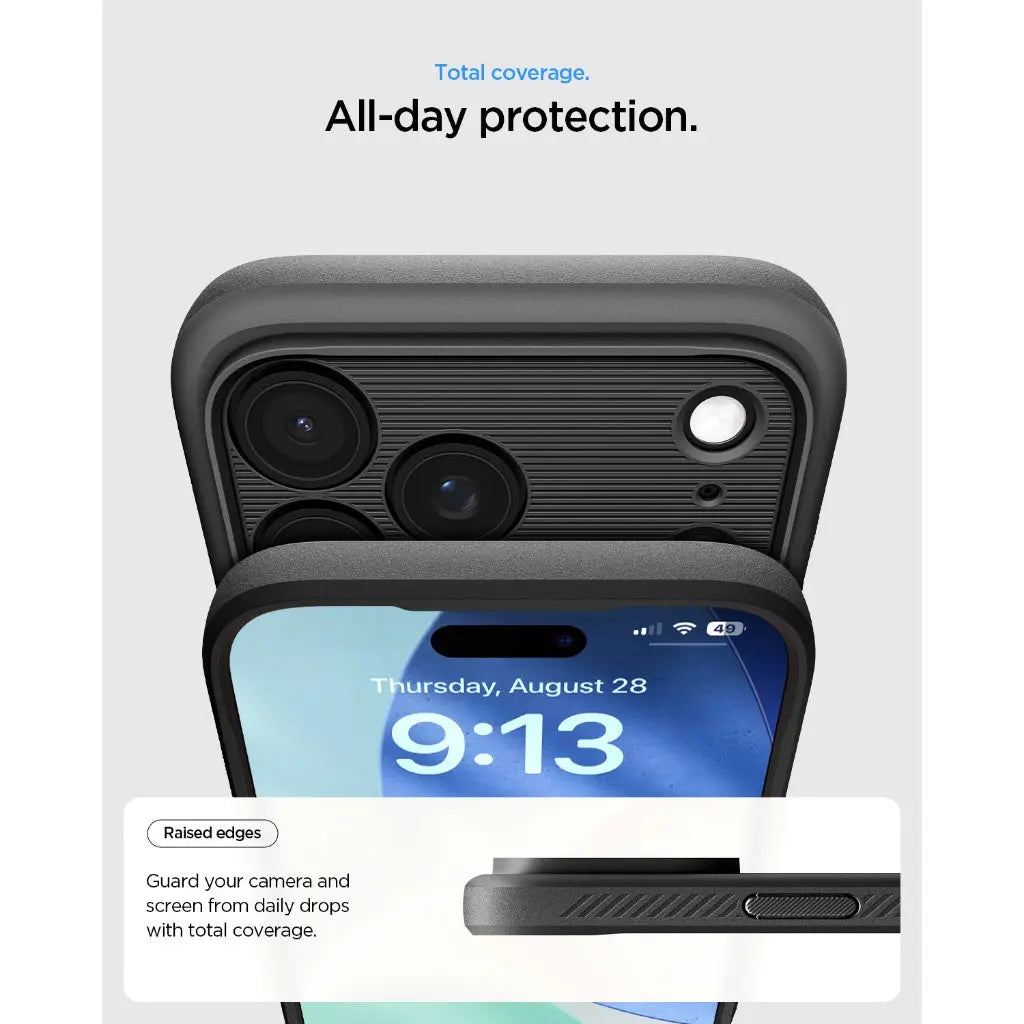 Spigen iPhone 17 Pro Max Case 6.9" Rugged Armor MagFit Magnetic Phone Case iPhone 17 Pro Max Cover iPhone Cover