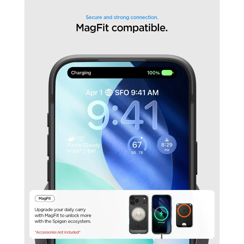 Spigen iPhone 17 Pro Max Case 6.9" Rugged Armor MagFit Magnetic Phone Case iPhone 17 Pro Max Cover iPhone Cover