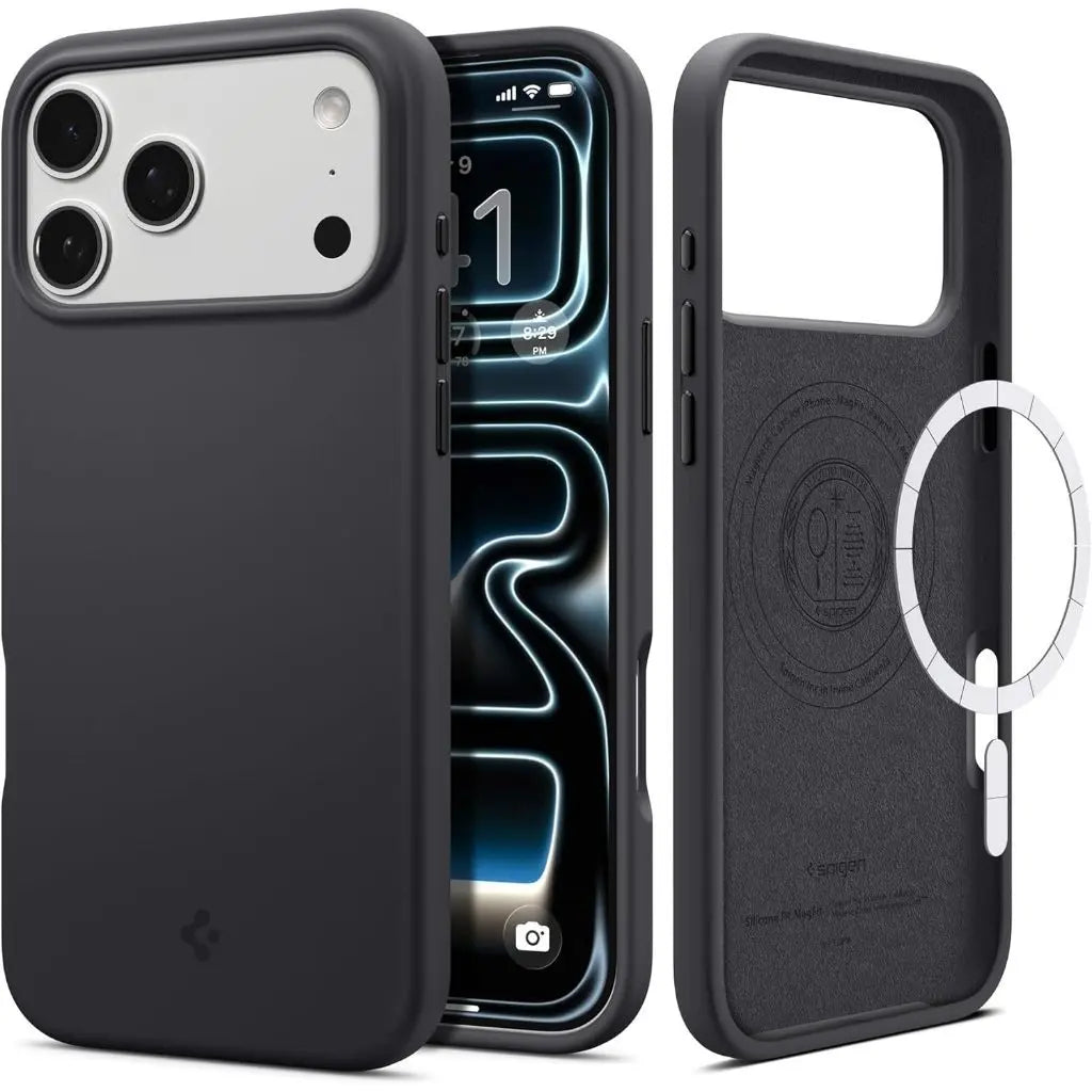 Spigen iPhone 17 Pro Max Case 6.9" Silicone Fit MagFit Magnetic Phone Case iPhone 17 Pro Max Casing