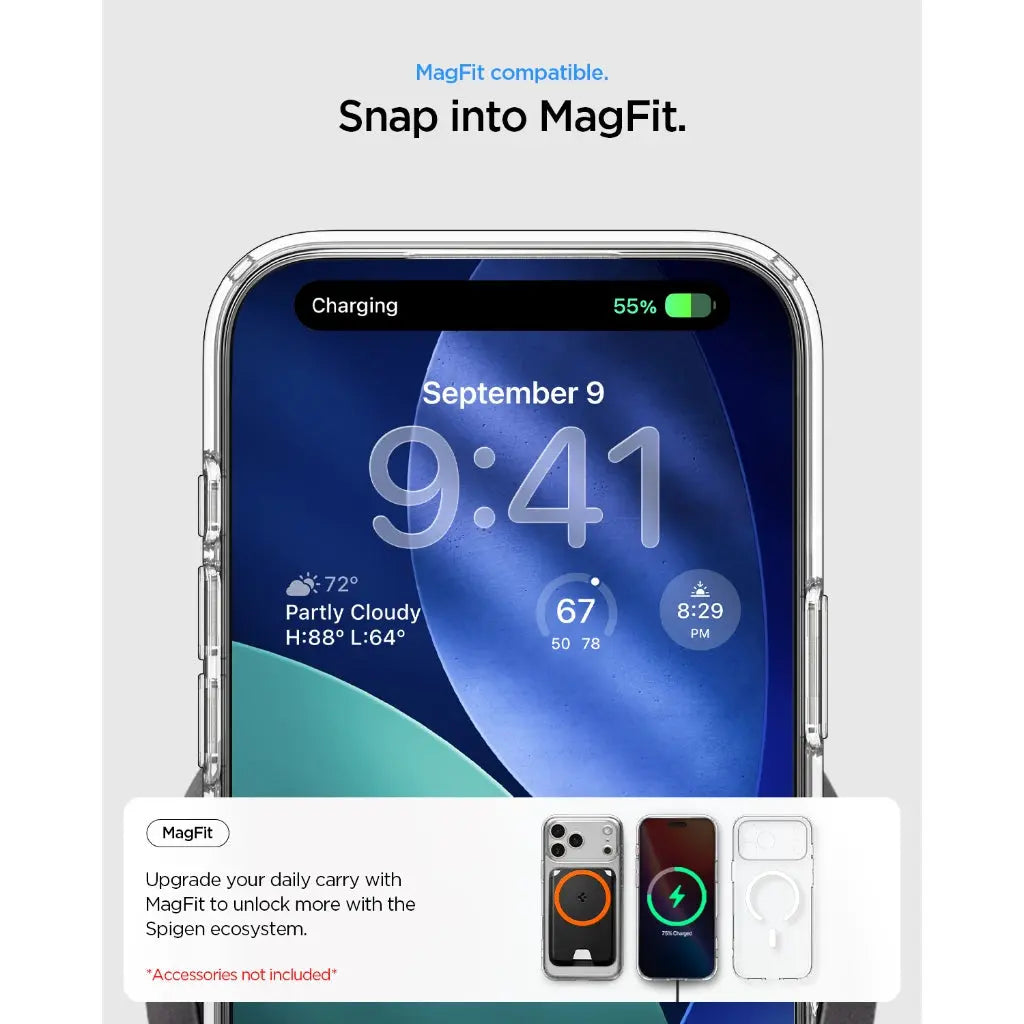 Spigen iPhone 17 Pro Max Case 6.9" Ultra Hybrid MagFit Magnetic Phone Case iPhone 17 Pro Max Cover iPhone Case