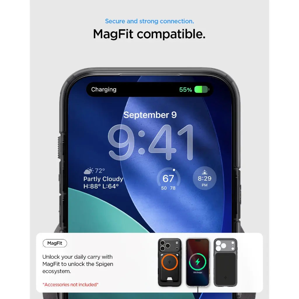 Spigen iPhone 17 Pro Max Case 6.9" Ultra Hybrid T MagFit Camera Control Button Cover Magnetic Phone Case iPhone Case