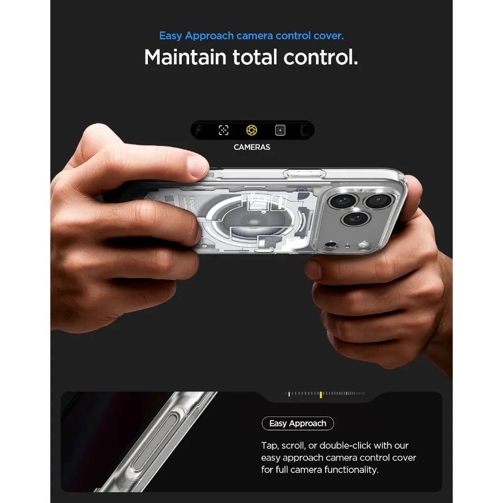 Spigen iPhone 17 Pro Max Case 6.9" Ultra Hybrid Zero One MagFit Magnetic Phone Case iPhone 17 Pro Max Cover iPhone Case