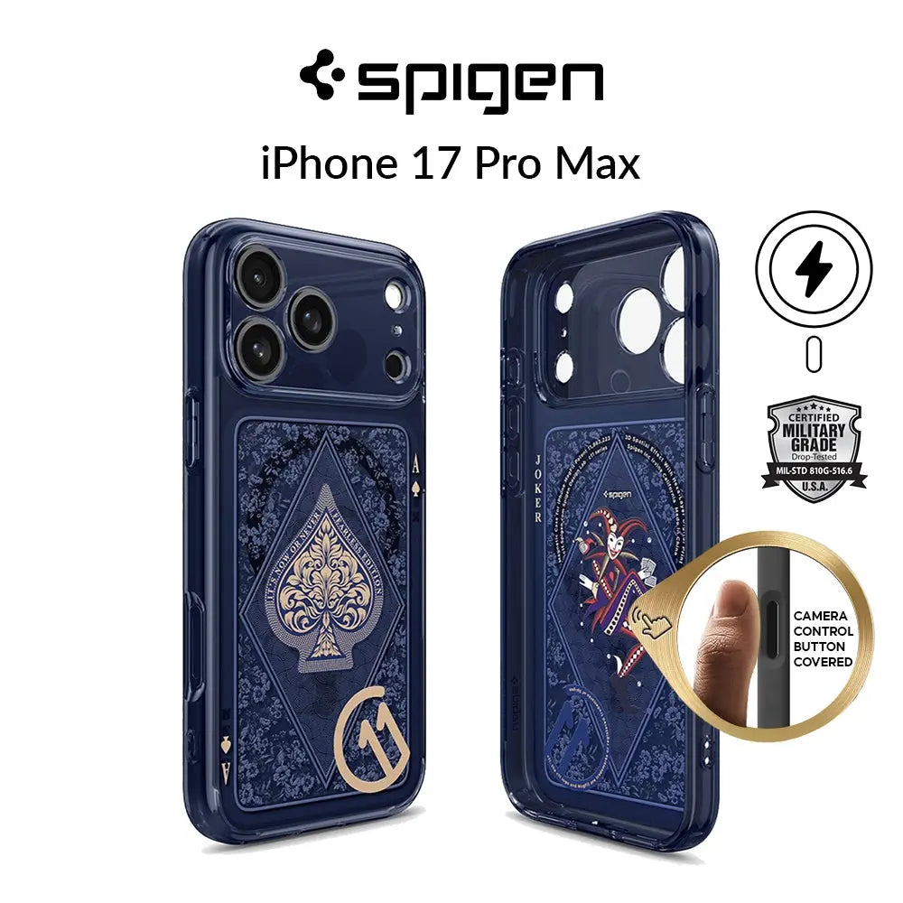 Spigen iPhone 17 Pro Max Case 6.9" c11 Fearless Magfit 3D Spatial Effect Camera Control Button Cover Magnetic Phone Case