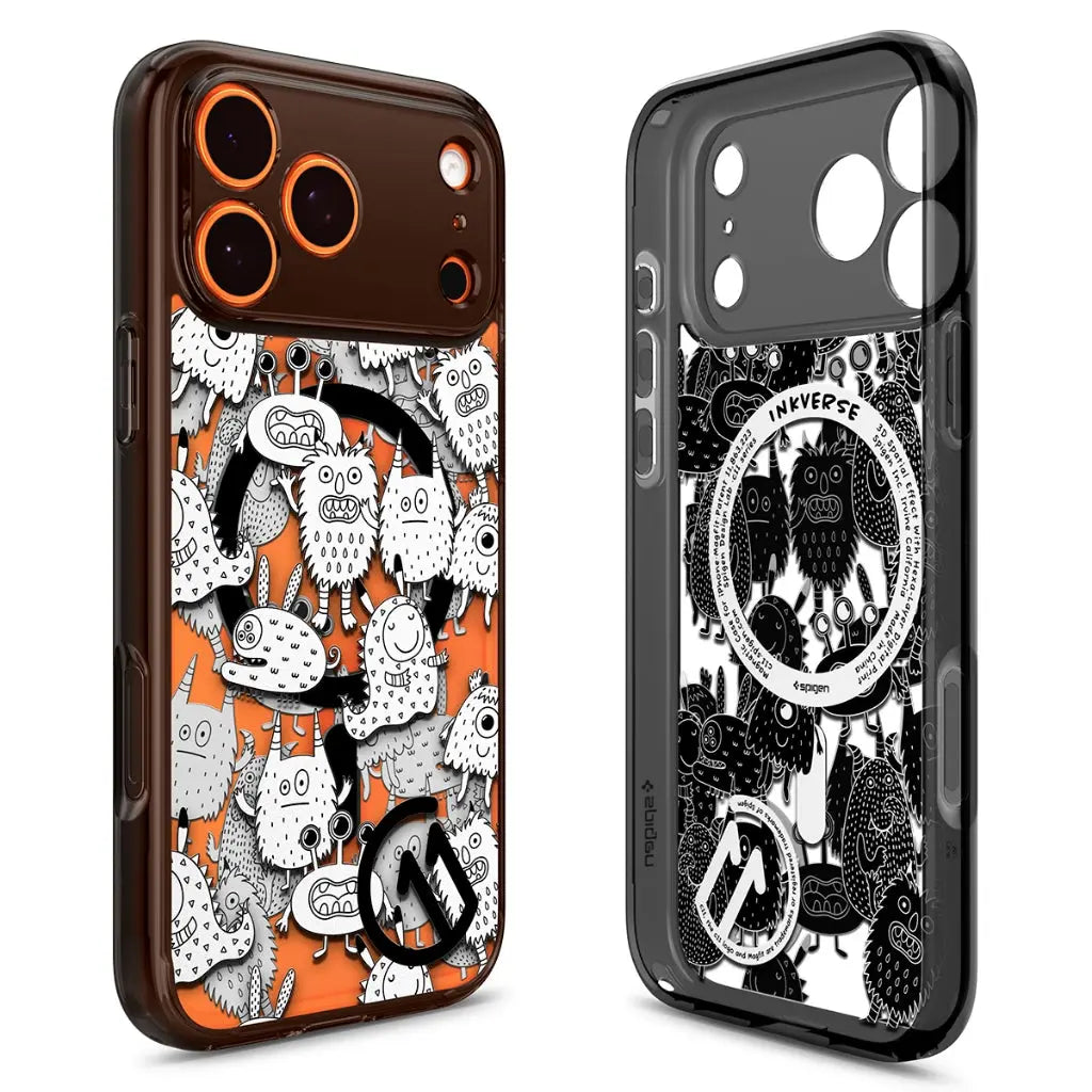 Spigen iPhone 17 Pro Max Case 6.9" c11 Inkverse Magfit 3D Spatial Effect Camera Control Button Cover Magnetic Phone Case