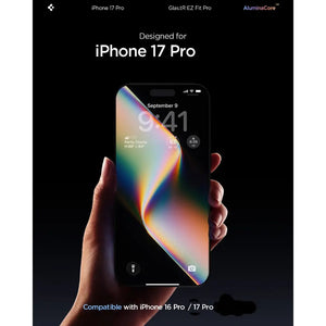 Spigen iPhone 17 Pro Privacy Screen Protector [1 Pack] Glas.tR EZ Fit Pro HD iPhone 17 Pro Tempered Glass