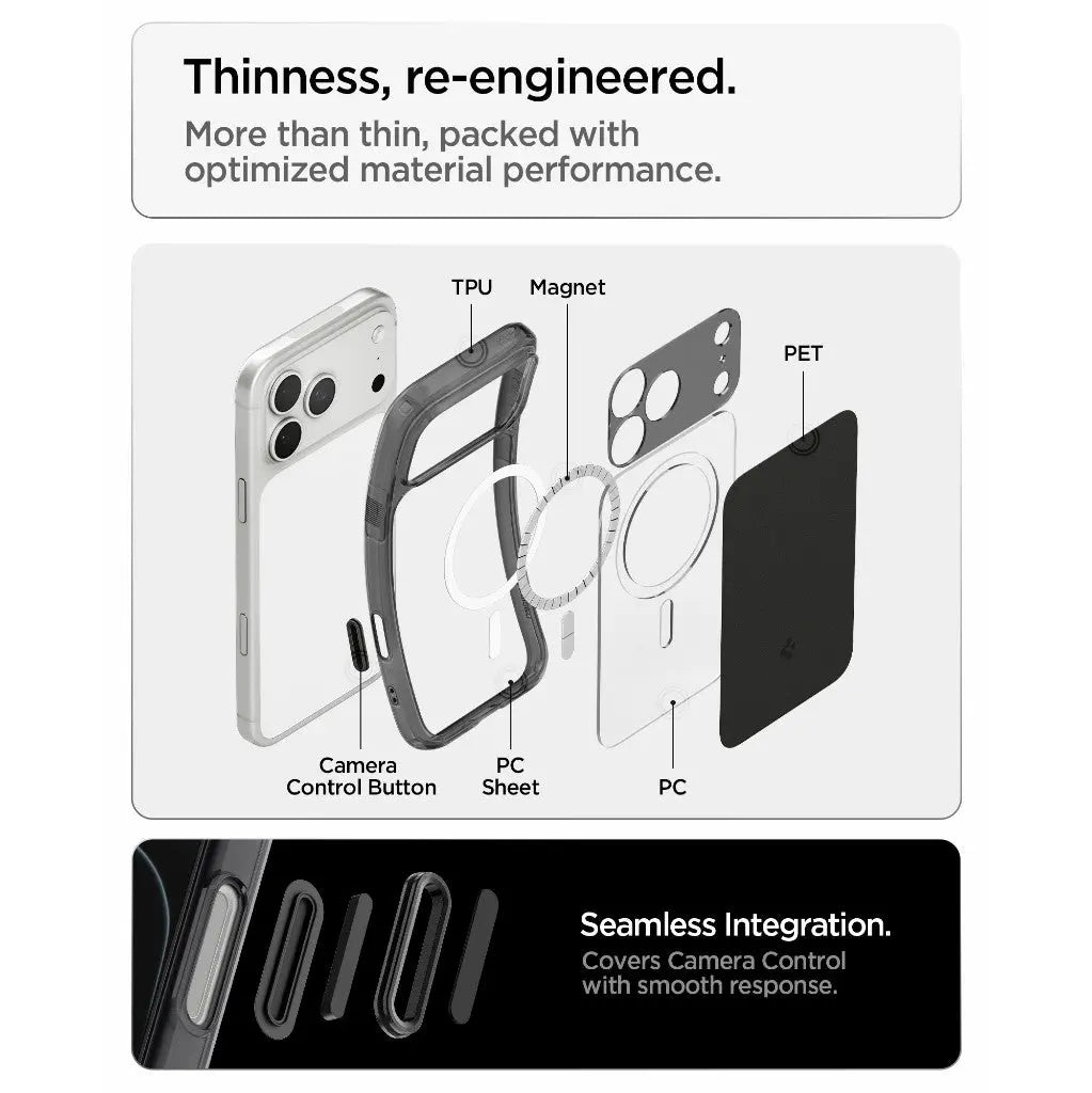 Spigen iPhone 18 Pro Case / iPhone 17 Pro Case 6.3" Ultra Hybrid T MagFit Magnetic Phone Case iPhone 18 Pro Casing